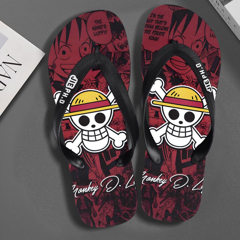 Summer Clothing Wholesale - New One Piece anime flip-flops non-slip