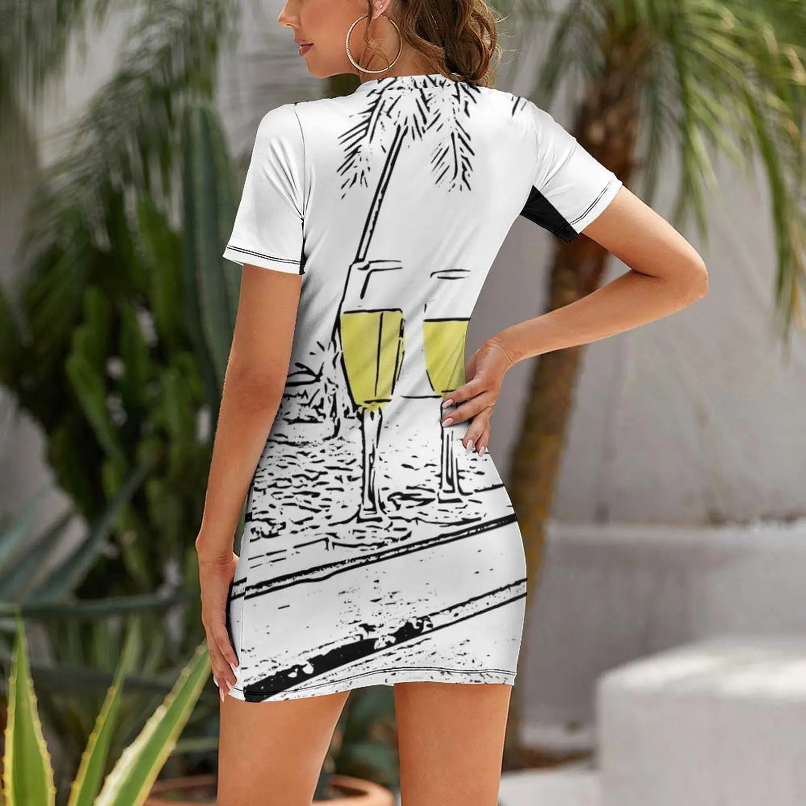 wine glasses Short-Sleeved Dre - Summer Clothing Trends 2026 review and price