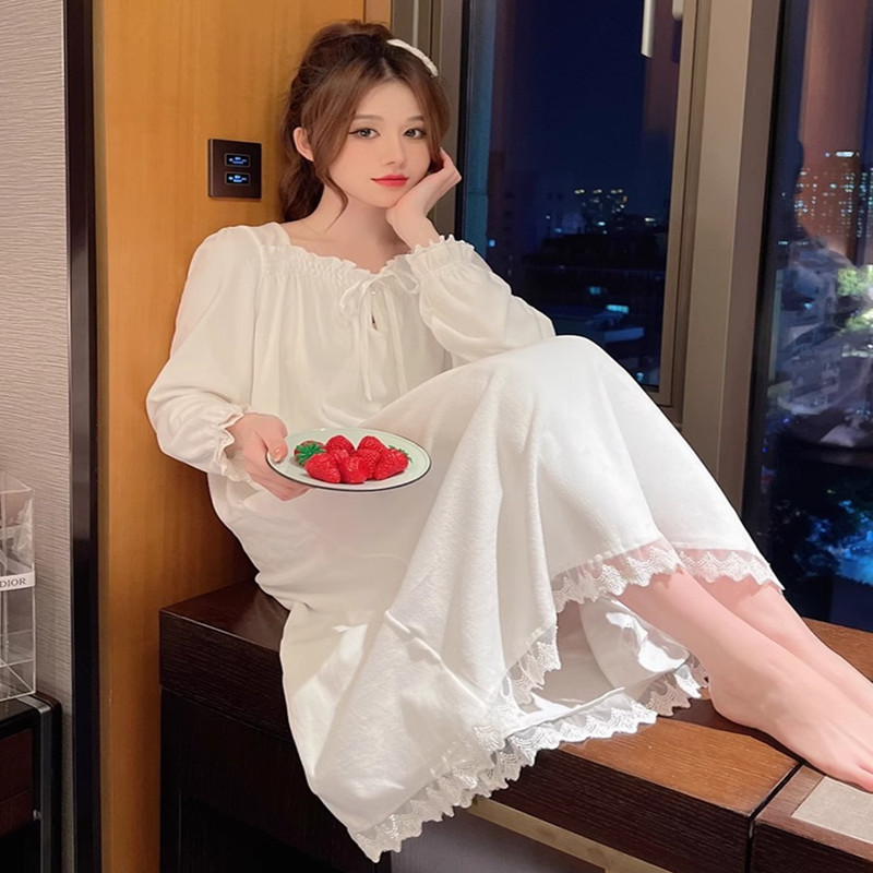 Large Size Women White Nightgo - Summer Nights Clothing review and price