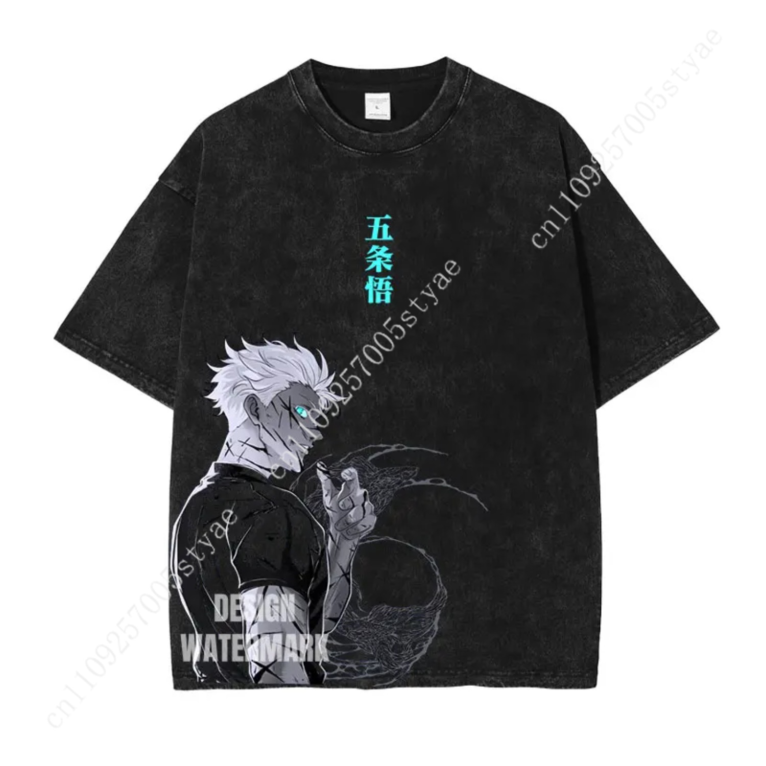 Gojo Satoru Graphic Tee  Anime - Yours Summer Clothing review and price