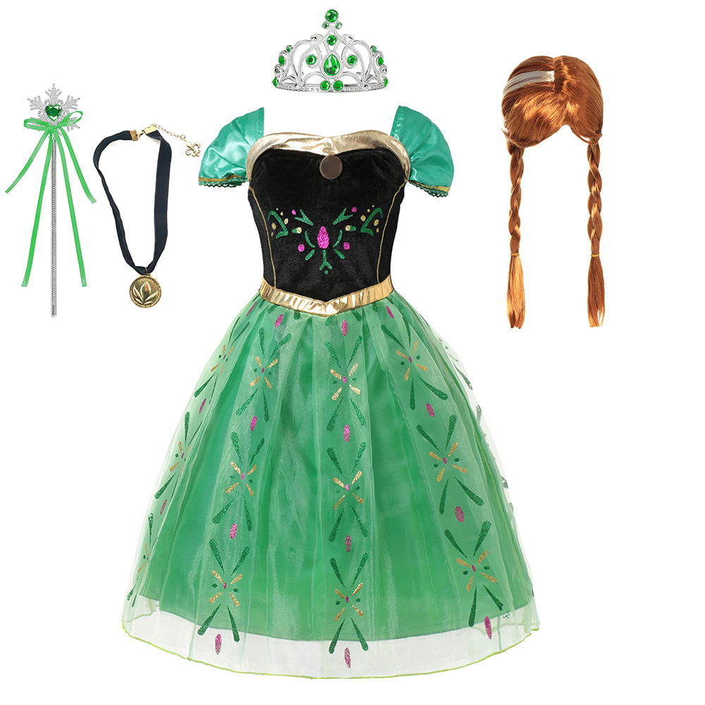 Anna Costume For Kids Girl Fan - Summer Dresses Yours Clothing review and price