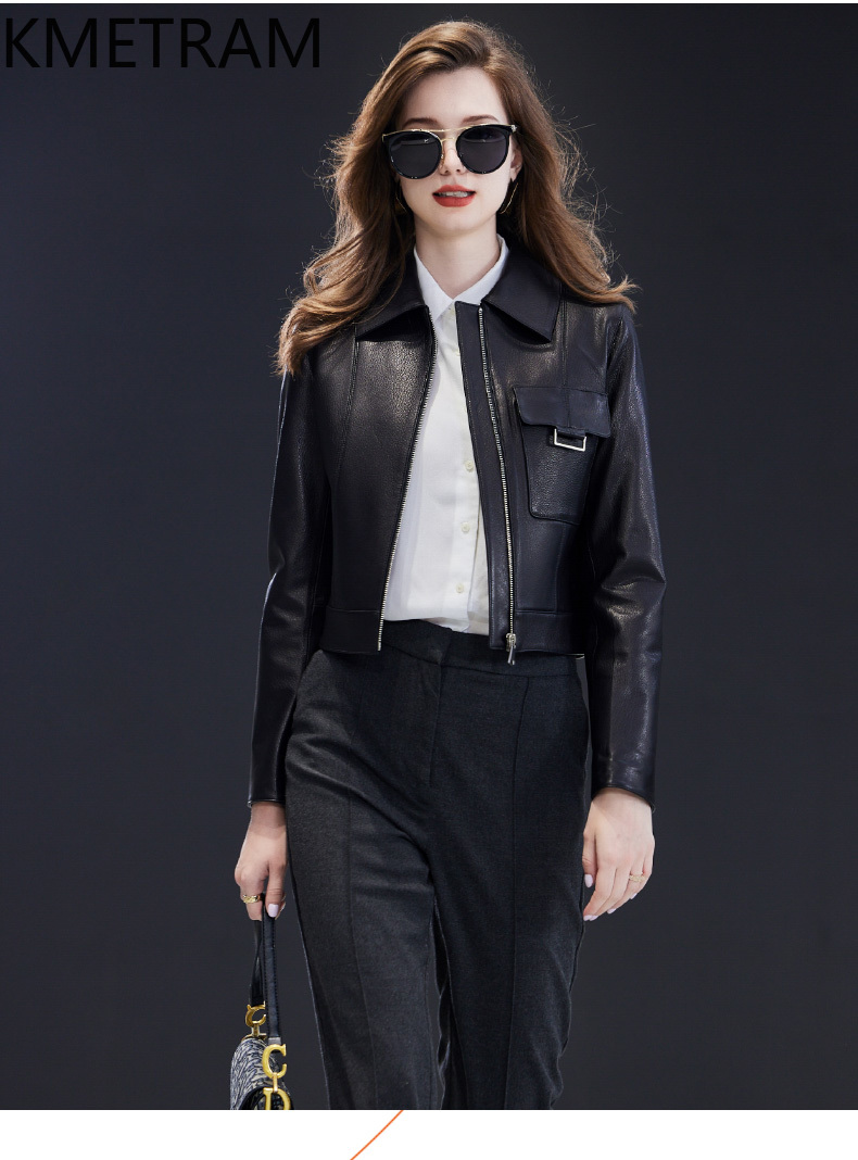 Genuine Leather Jacket Woman R - Quality Summer Clothing For Women review and price