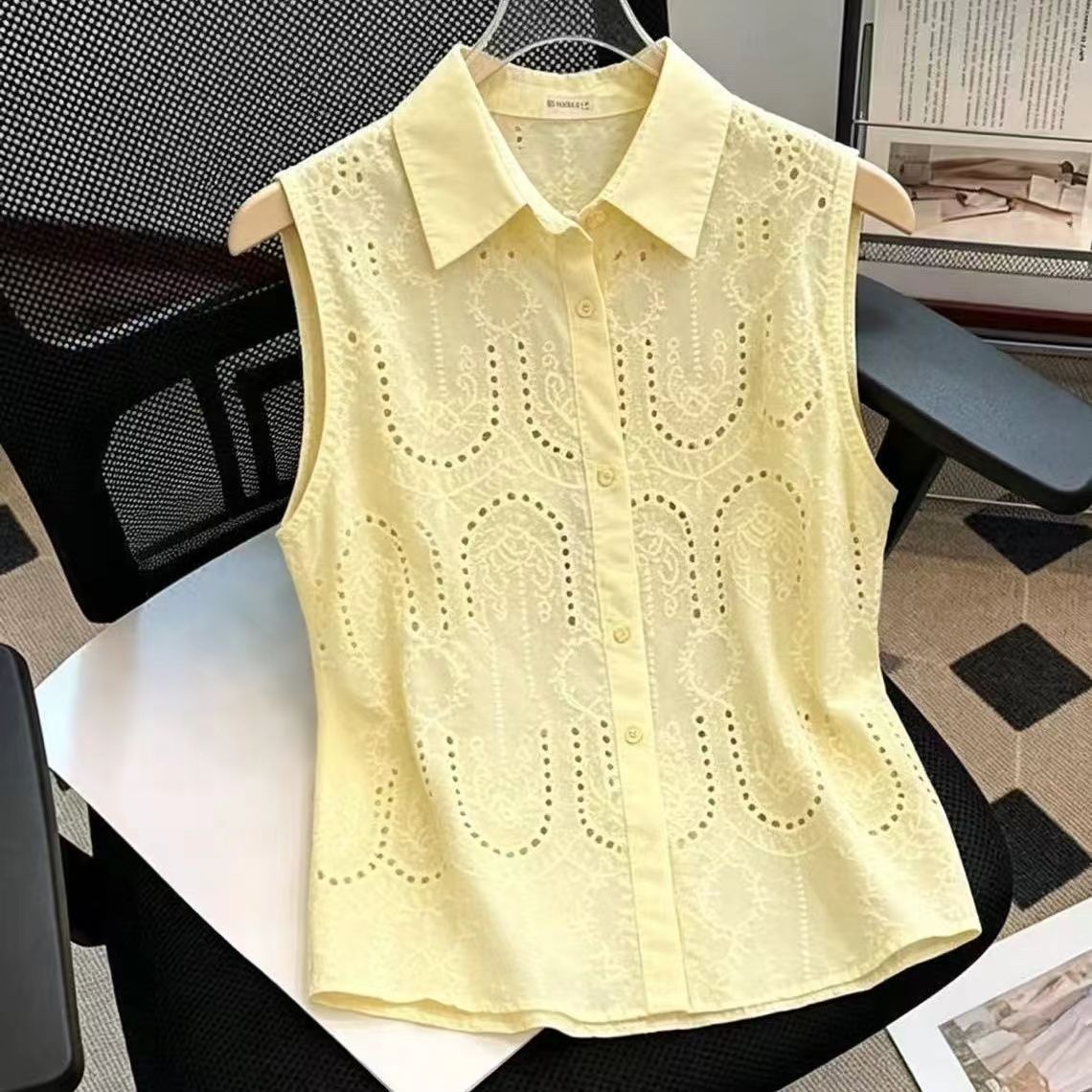 Sweet Sleeveless Solid Neck Bu - Summer Clothing Trends For Women review and price