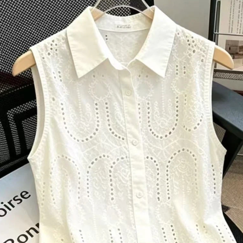 Sweet Sleeveless Solid Neck Bu - Summer Clothing Trends For Women review and price