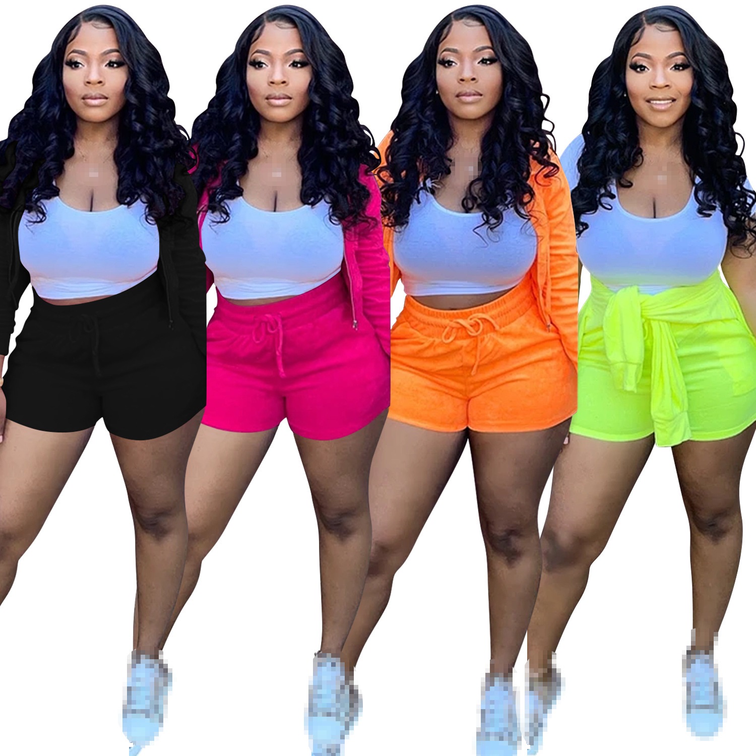 shorts sets 3 piece set women  - Summer Clothing Wholesale review and price