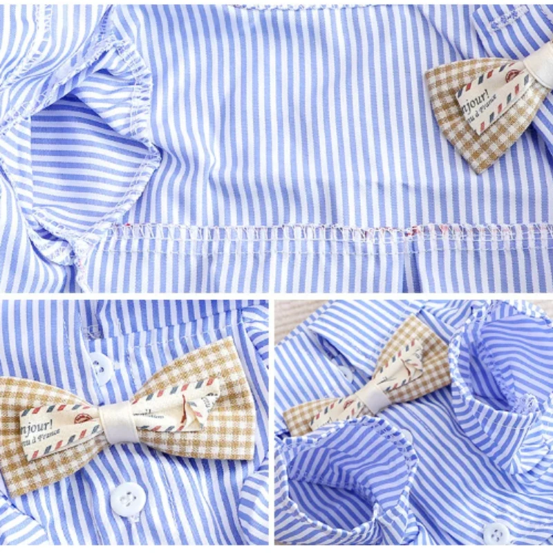 Pet Dog Clothes Bowknot Stripe - Summer Clothing Wholesale review and price