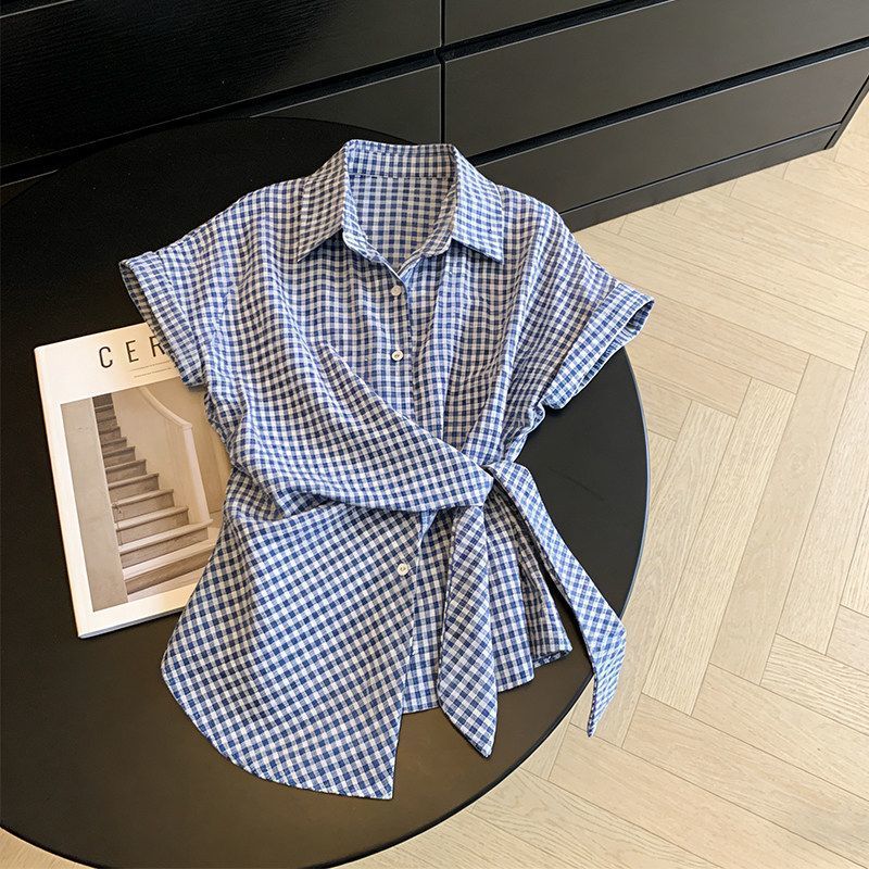 Irregular Plaid Bandage Trend  - Summer Clothing Trends For Women review and price