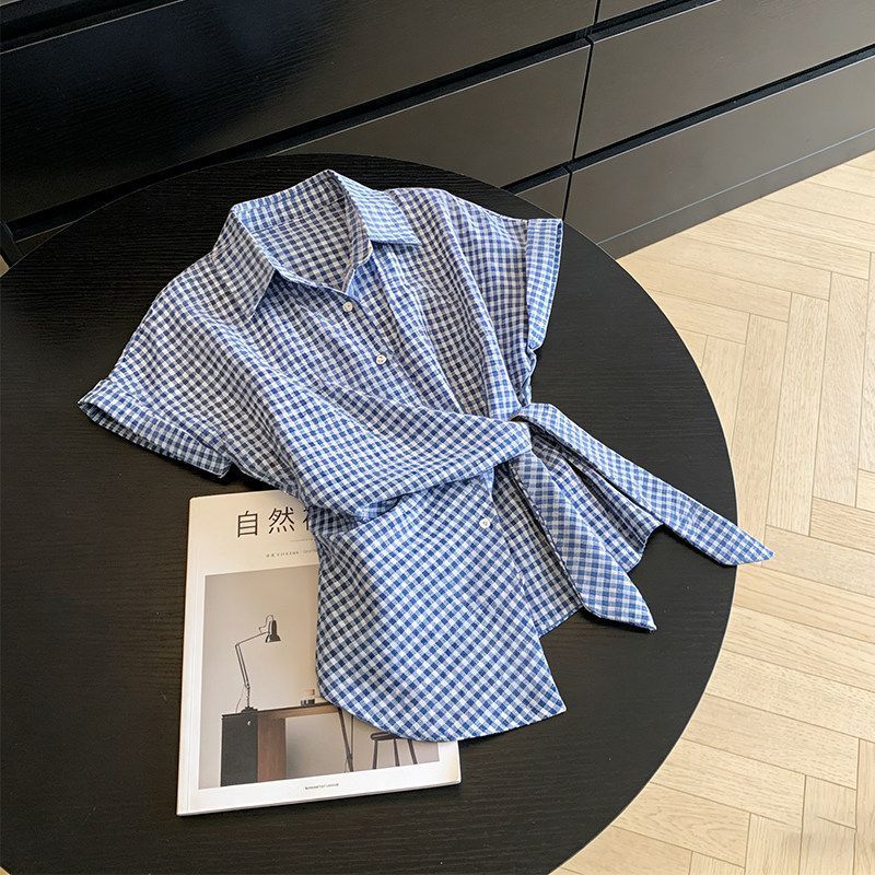 Irregular Plaid Bandage Trend  - Summer Clothing Trends For Women review and price