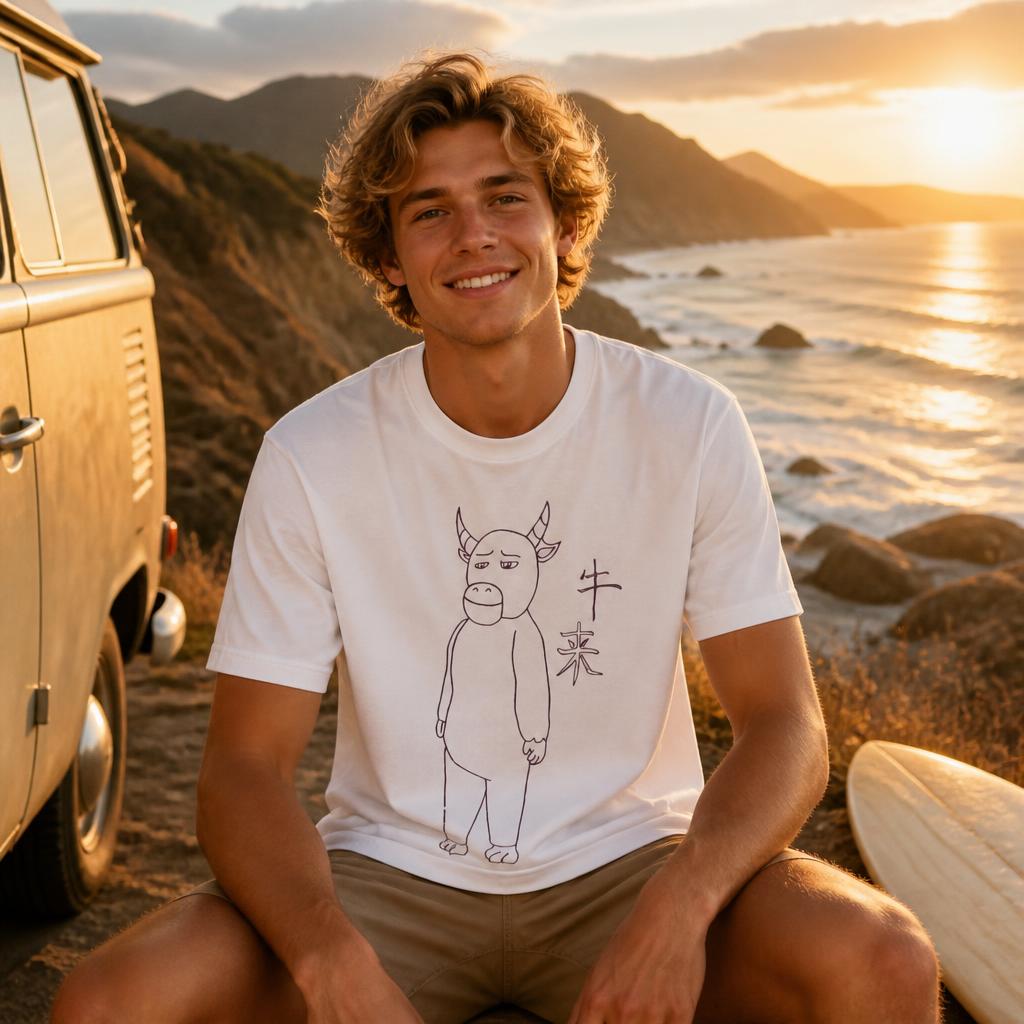 Niu Lai Drawing Men T Shirt 10 - Summer Clothing Drawing review and price