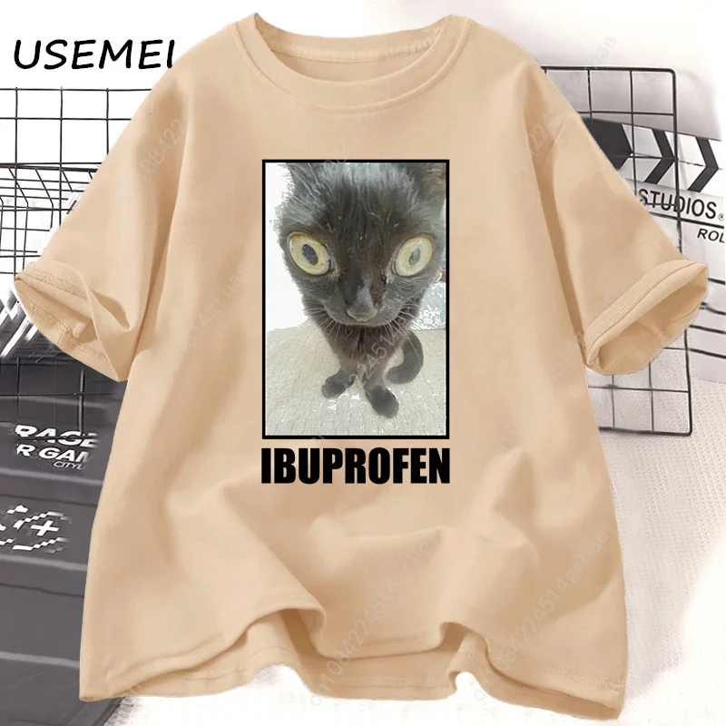 Funny Cat Ibuprofen Graphic T  - Yours Summer Clothing review and price