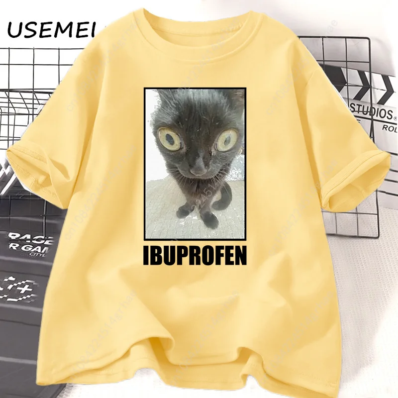 Funny Cat Ibuprofen Graphic T  - Yours Summer Clothing review and price