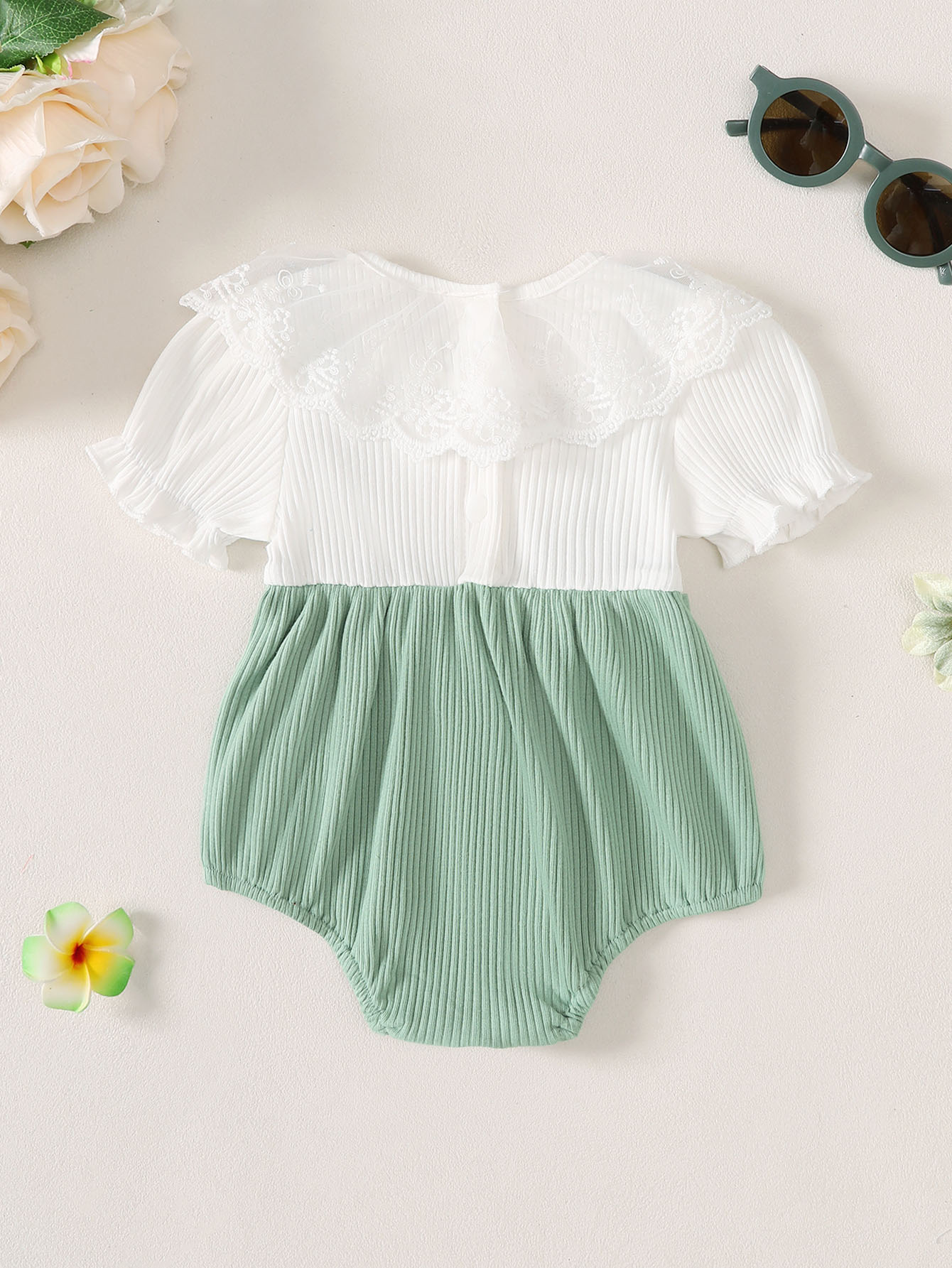 Baby Girl Round Neck Lace Trim - Summer Dresses Yours Clothing review and price
