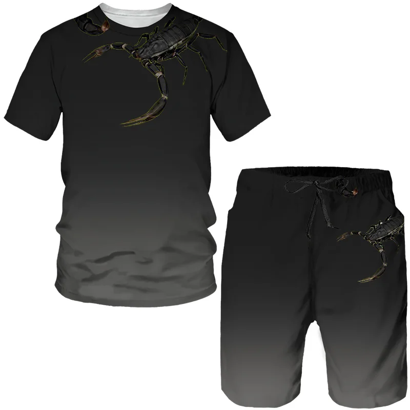 New Scorpion 3D Print T-Shirts - Summer Clothing Men Fashion review and price