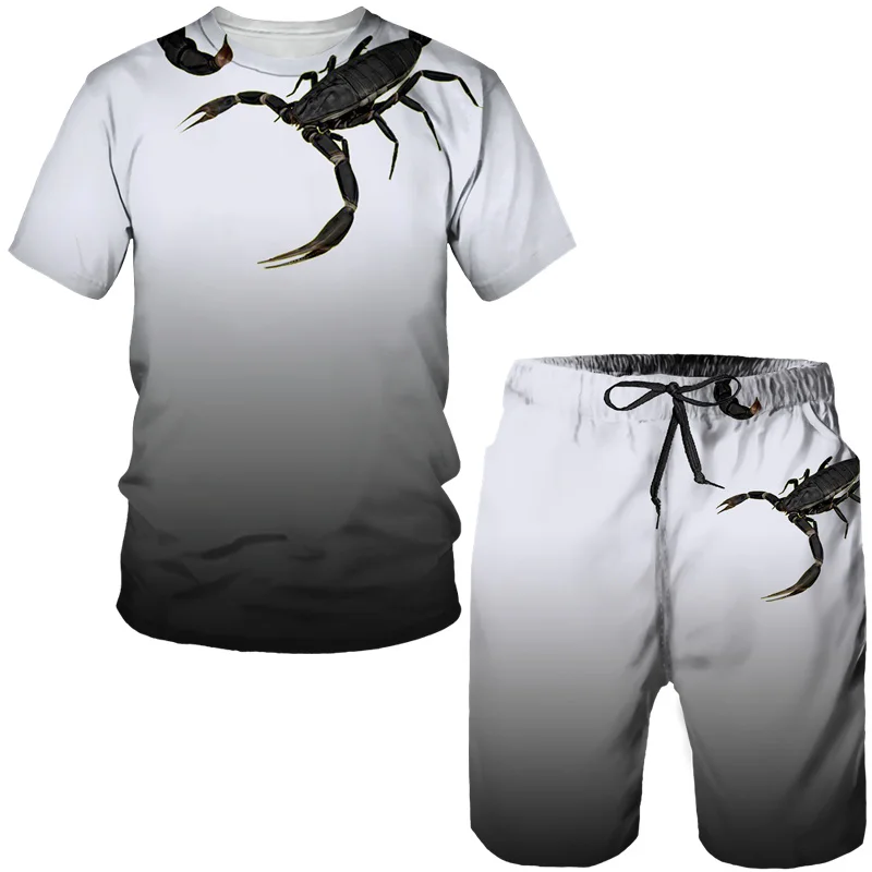 New Scorpion 3D Print T-Shirts - Summer Clothing Men Fashion review and price