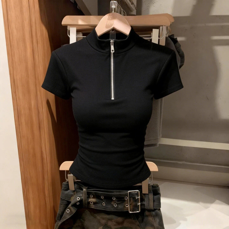High Street Slim Zipper Patchw - Summer Clothing Trends For Women review and price