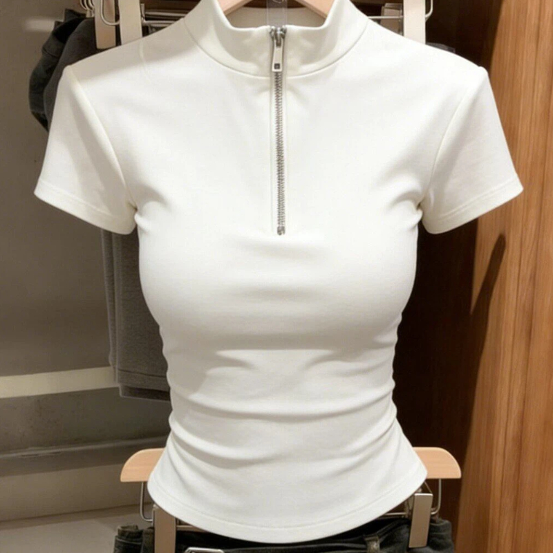 High Street Slim Zipper Patchw - Summer Clothing Trends For Women review and price