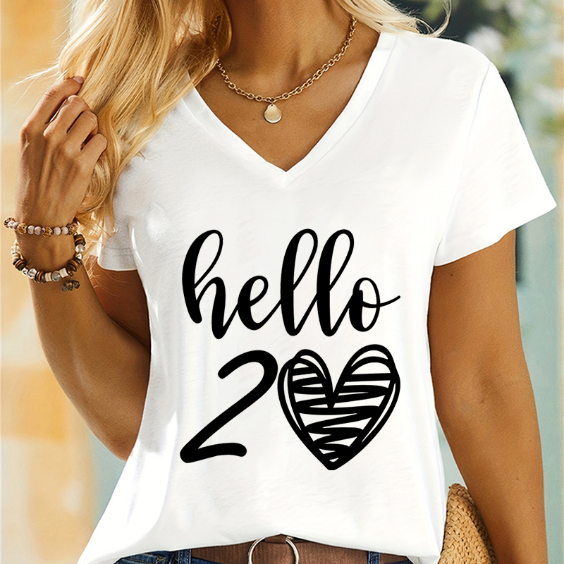 Woman T-shirts Hello 50 Essent - Summer Clothing Essentials Women review and price