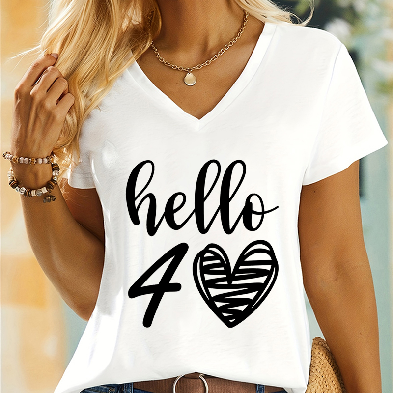 Woman T-shirts Hello 50 Essent - Summer Clothing Essentials Women review and price