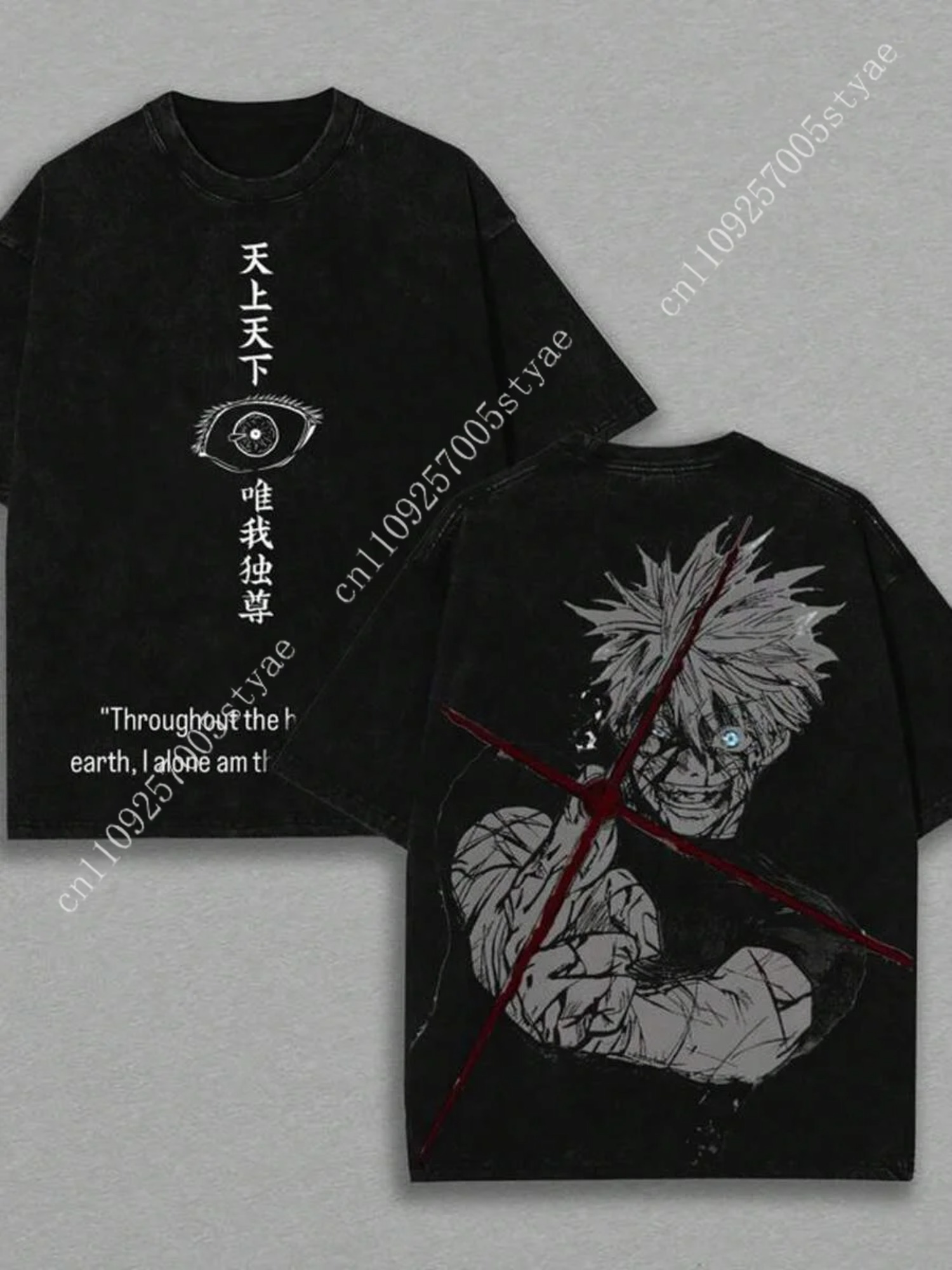 Gojo Satoru Graphic Tshirt  Ma - Yours Summer Clothing review and price
