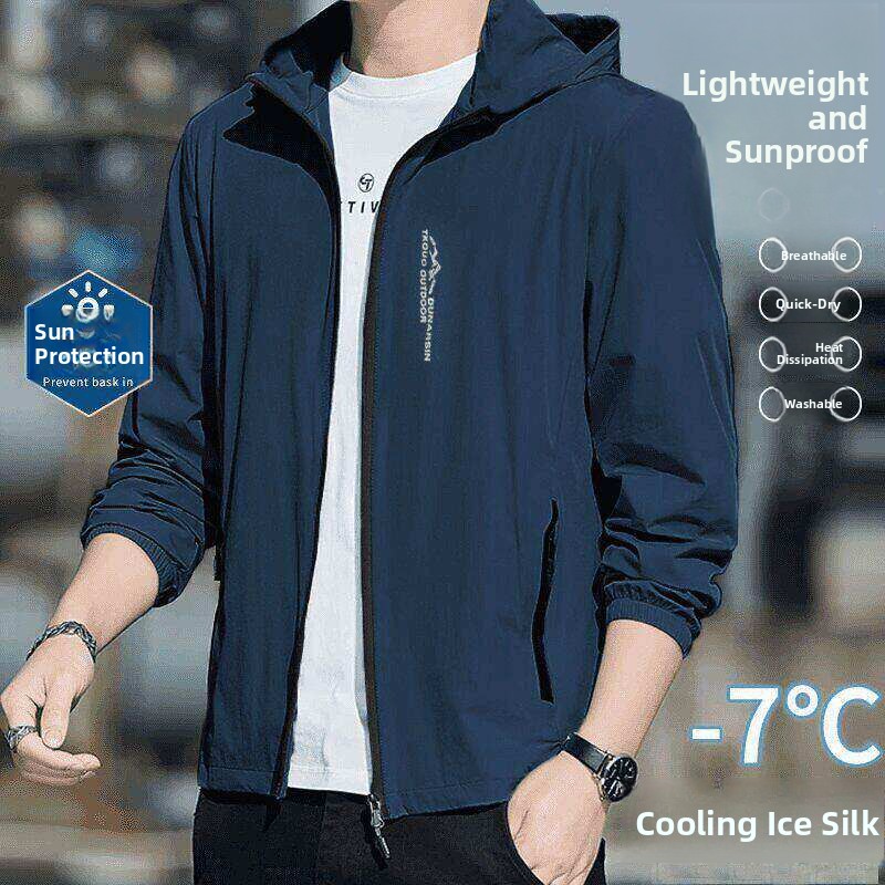 Ice Silk Breathable Hooded Men - Summer Uv Clothing review and price