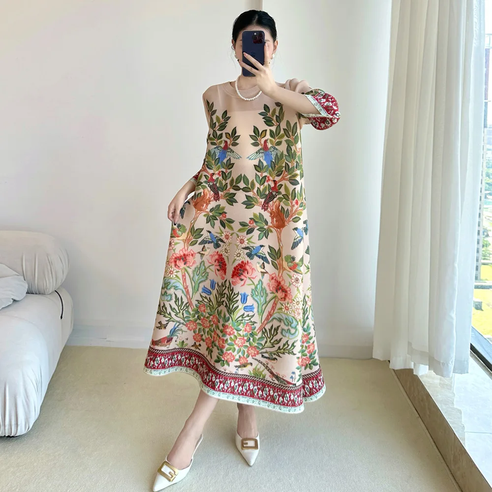 Miyake Vintage Print Dress Sev - Summer Clothing Essentials Women review and price