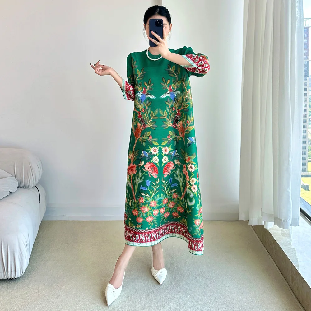Miyake Vintage Print Dress Sev - Summer Clothing Essentials Women review and price