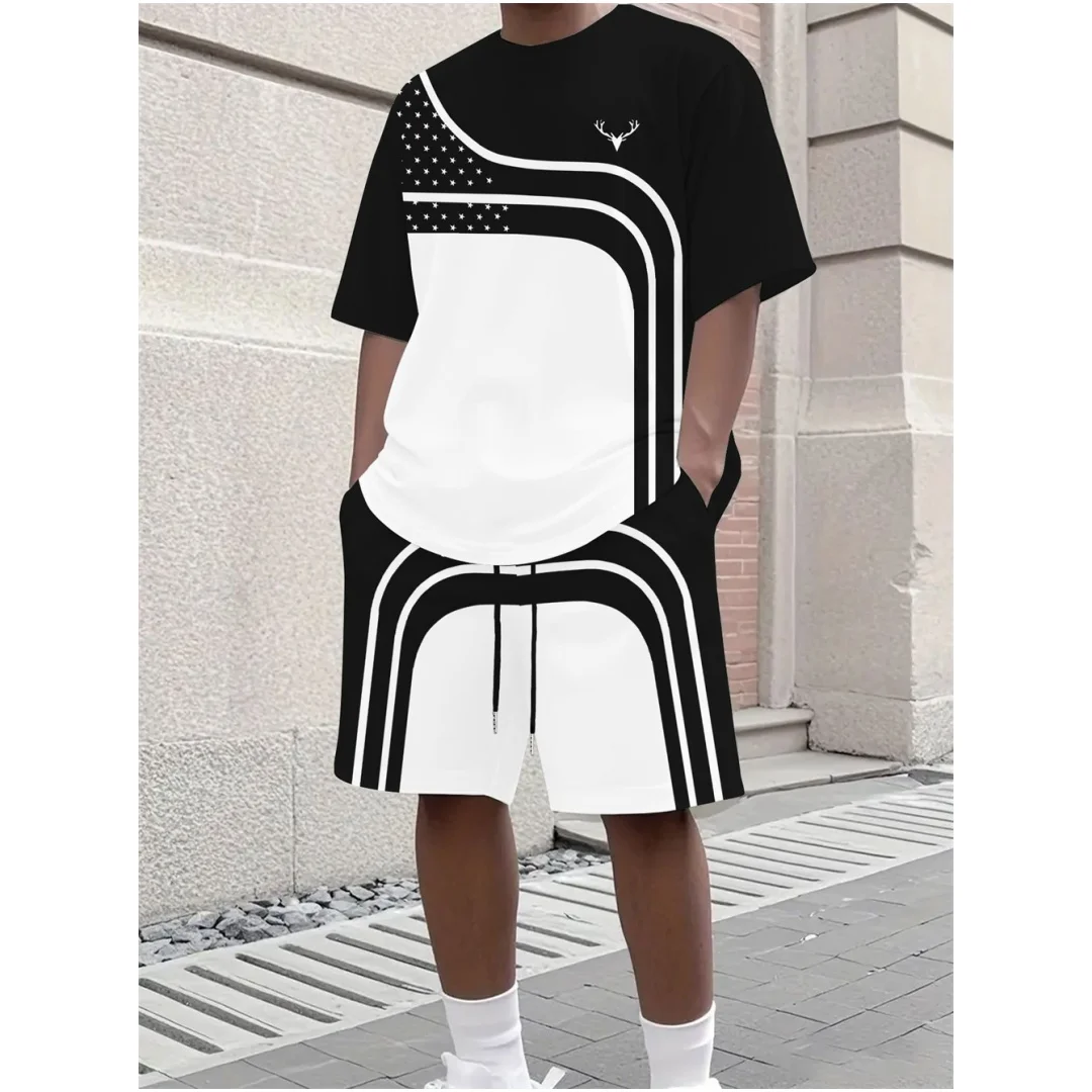 Fashion Summer Men's Stripe Pr - Summer Clothing Men Fashion review and price