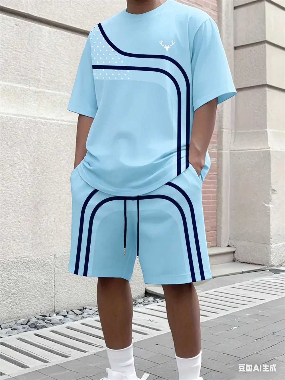 Fashion Summer Men's Stripe Pr - Summer Clothing Men Fashion review and price