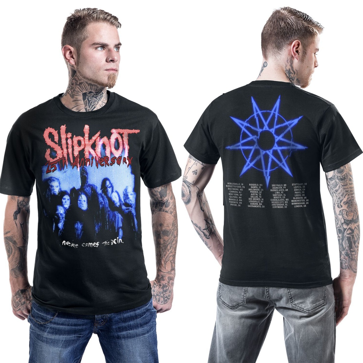 2026 Retro Slipknot Graphic Co - Summer Clothing Men Fashion review and price