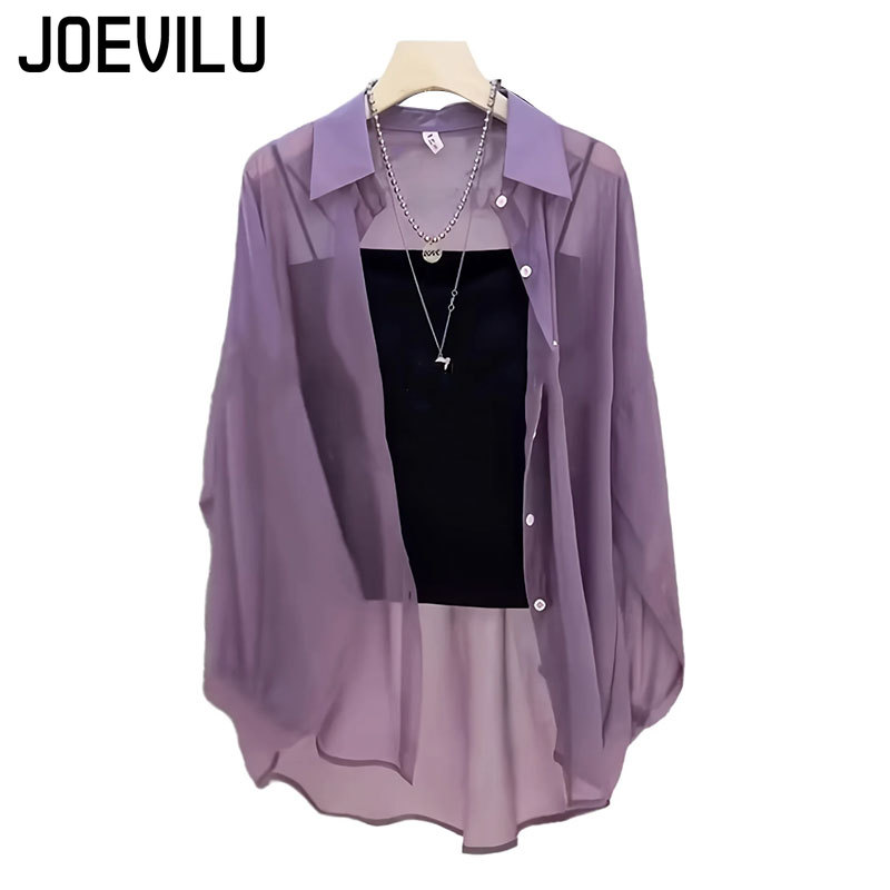 Sheer Chiffon Shirt Women's Ca - Summer Uv Clothing review and price
