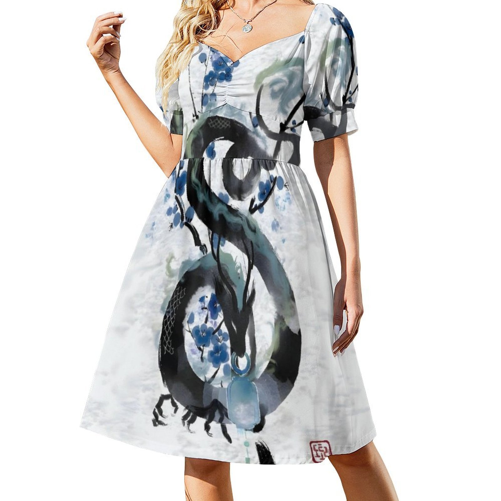 Japanese Blue Night Dragon Ink - Summer Nights Clothing review and price