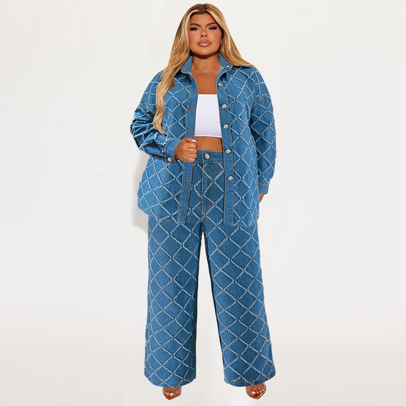 Wmstar Plus Size Denim Two Pie - Summer Clothing Wholesale review and price